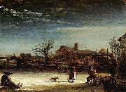 Rembrandt Peale Winter Landscape oil painting